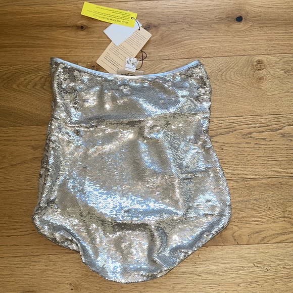 ADRIANA DEGREAS
Sequins Strapless Swimsuit/Top With Bow - Picture 9 of 10